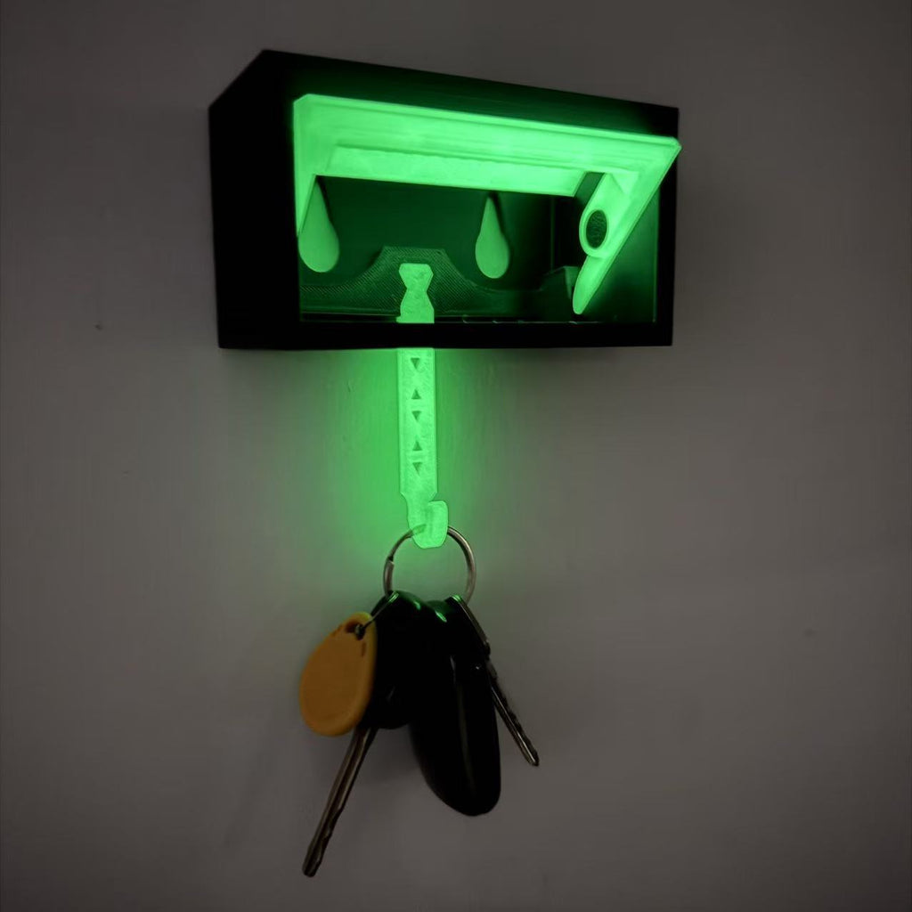 Wall-mounted garage key holder